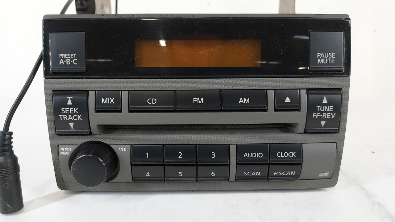 2005-2006 Nissan Altima Radio AM FM Cd Player Receiver Replacement P/N:28185 ZB001 28185 ZB00A Fits 2005 2006 OEM Used Auto Parts - Oemusedautoparts1.com