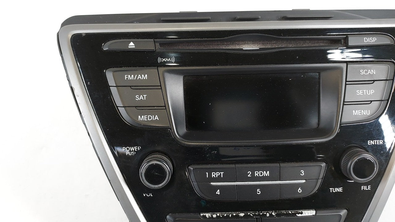 2014-2016 Hyundai Elantra Radio AM FM Cd Player Receiver Replacement P/N:961703X156GU 96170-3X156GU Fits 2014 2015 2016 OEM Used Auto Parts - Oemusedautoparts1.com