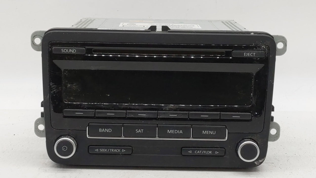 2014 Volkswagen Jetta Radio AM FM Cd Player Receiver Replacement P/N:1K0035164F 1K0 035 164 F Fits 2013 2015 OEM Used Auto Parts - Oemusedautoparts1.com