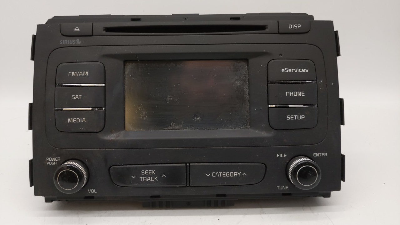 2015-2016 Kia Sedona Radio AM FM Cd Player Receiver Replacement P/N:96160-A9000WK 96160-A9000 Fits 2015 2016 OEM Used Auto Parts - Oemusedautoparts1.com