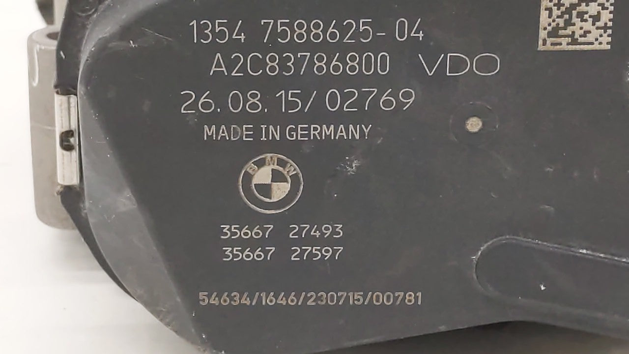 2012-2018 Bmw 320i Throttle Body P/N:A2C53355204 1354 7588625 Fits 2012 2013 2014 2015 2016 2017 2018 OEM Used Auto Parts - Oemusedautoparts1.com