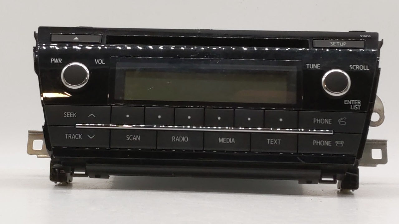 2015 Toyota Corolla Radio AM FM Cd Player Receiver Replacement P/N:86120-02F60 86140-02050 Fits 2014 2016 OEM Used Auto Parts - Oemusedautoparts1.com