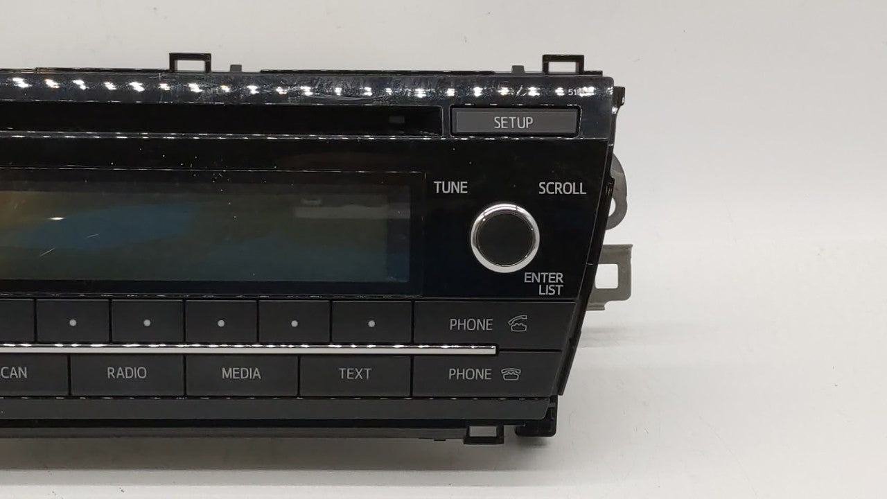 2015 Toyota Corolla Radio AM FM Cd Player Receiver Replacement P/N:86120-02F60 86140-02050 Fits 2014 2016 OEM Used Auto Parts - Oemusedautoparts1.com