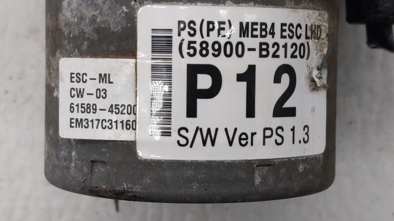 2017-2019 Kia Soul ABS Pump Control Module Replacement P/N:B2589-33540 58900-B2120 Fits 2017 2018 2019 OEM Used Auto Parts - Oemusedautoparts1.com