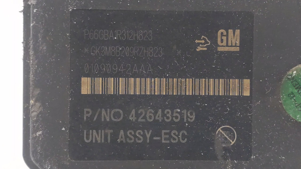 2017-2019 Buick Encore ABS Pump Control Module Replacement P/N:42643519 42520669 Fits 2017 2018 2019 OEM Used Auto Parts - Oemusedautoparts1.com