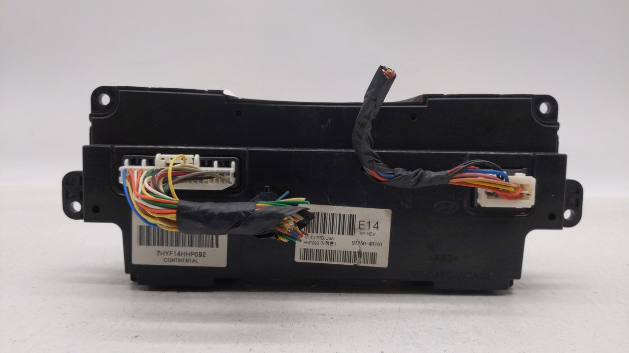 2011-2013 Hyundai Sonata Climate Control Module Temperature AC/Heater Replacement P/N:97250-4R102 97250-4RDB1 Fits 2011 2012 2013 OEM Used Auto Parts - Oemusedautoparts1.com