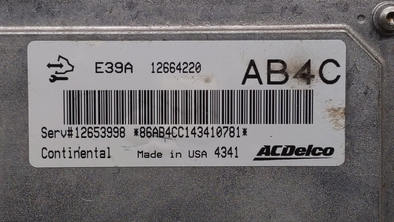 2013-2015 Cadillac Ats PCM Engine Computer ECU ECM PCU OEM P/N:12664220 12644446 Fits 2013 2014 2015 2016 OEM Used Auto Parts - Oemusedautoparts1.com