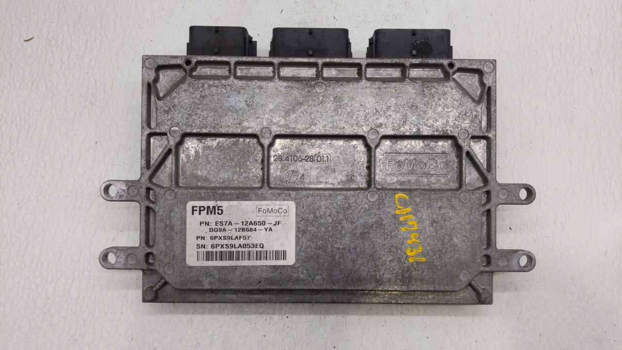 2015 Ford Fusion PCM Engine Computer ECU ECM PCU OEM P/N:ES7A-12A650-GG GS7A-12A650-XB Fits 2014 2016 OEM Used Auto Parts - Oemusedautoparts1.com