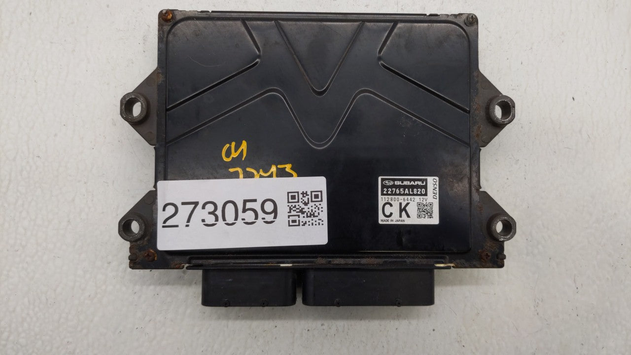 2019 Subaru Forester PCM Engine Computer ECU ECM PCU OEM P/N:2265AL820 22765AN460 Fits OEM Used Auto Parts - Oemusedautoparts1.com