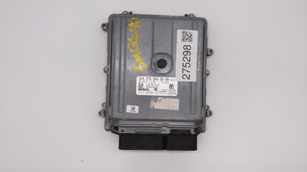 2013-2015 Mercedes-benz C350 Engine Computer Ecu Pcm Ecm Pcu Oem 275298 - Oemusedautoparts1.com