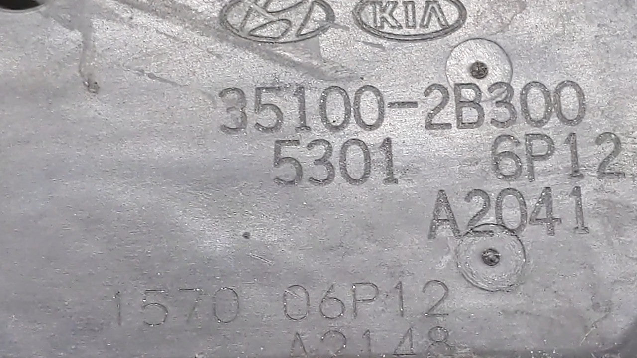 2012-2019 Kia Soul Throttle Body P/N:5302-1S02 35100-2B300 Fits 2012 2013 2014 2015 2016 2017 2018 2019 OEM Used Auto Parts - Oemusedautoparts1.com