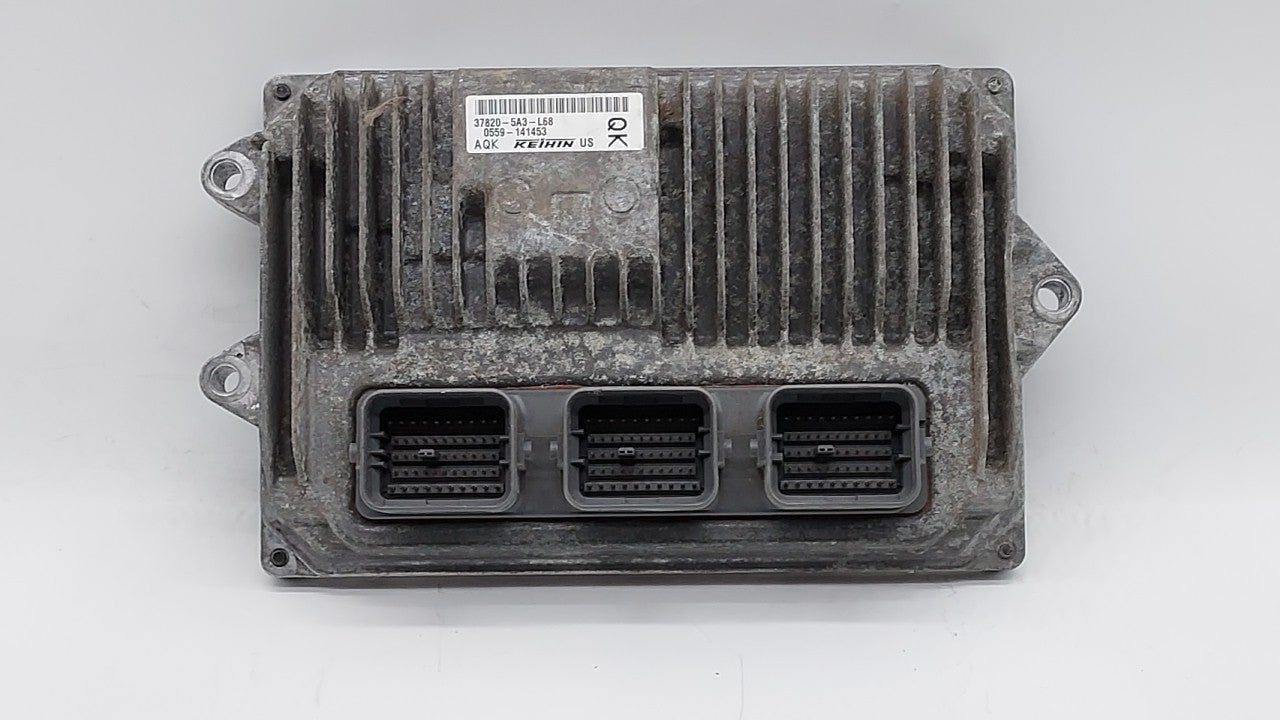 2013 Honda Accord PCM Engine Computer ECU ECM PCU OEM P/N:37820-5A3-L68 37820-5A3-L87 Fits OEM Used Auto Parts - Oemusedautoparts1.com