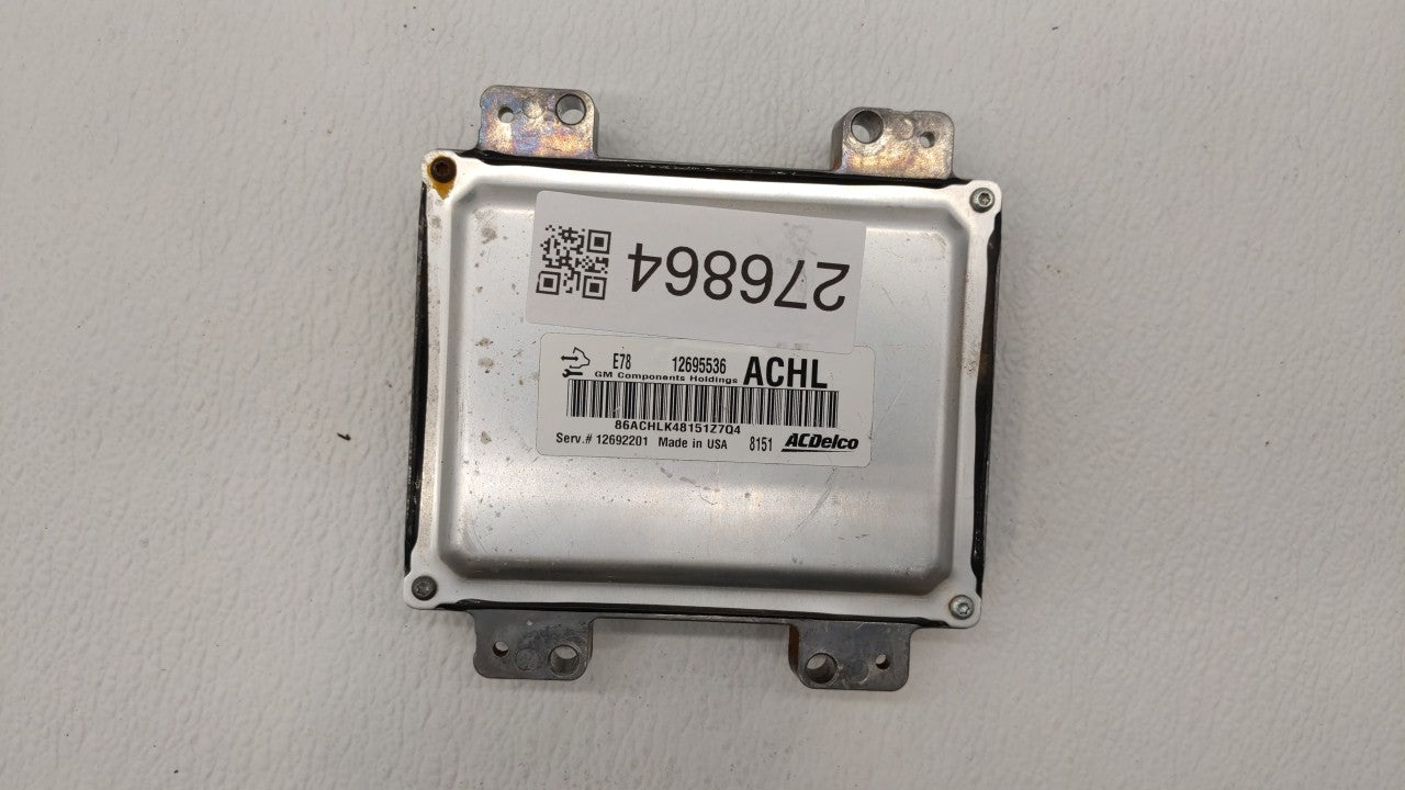 2017-2018 Chevrolet Trax PCM Engine Computer ECU ECM PCU OEM P/N:12695536 12670309 Fits 2017 2018 2019 OEM Used Auto Parts - Oemusedautoparts1.com