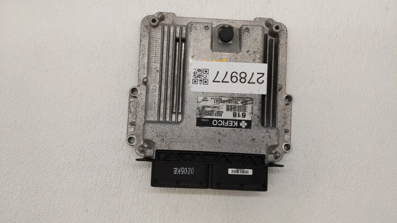 2012-2013 Kia Rio PCM Engine Computer ECU ECM PCU OEM P/N:39110-2BDA7 39110-2BDL5 Fits 2012 2013 OEM Used Auto Parts - Oemusedautoparts1.com