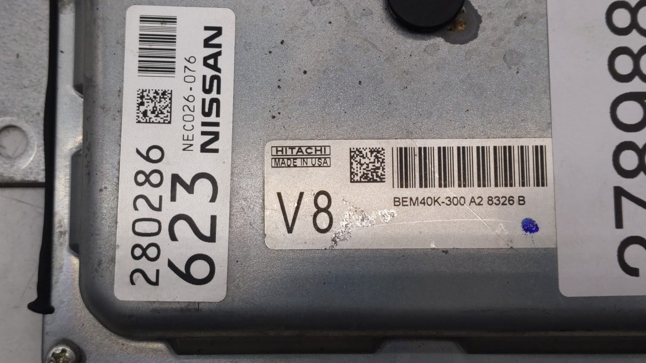 2018 Nissan Altima PCM Engine Computer ECU ECM PCU OEM P/N:BEM40K-300 A2 Fits OEM Used Auto Parts - Oemusedautoparts1.com