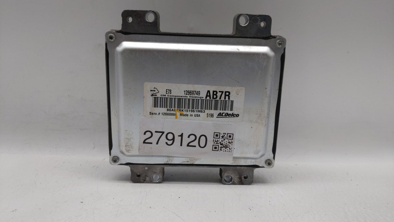 2012-2016 Chevrolet Cruze PCM Engine Computer ECU ECM PCU OEM P/N:12669749 12662593 Fits 2011 2012 2013 2014 2015 2016 OEM Used Auto Parts - Oemusedautoparts1.com