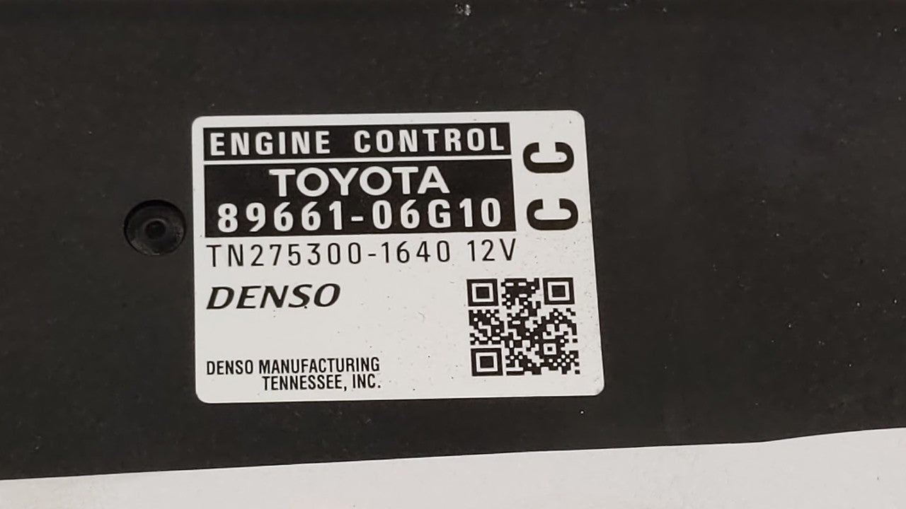 2008-2009 Toyota Camry PCM Engine Computer ECU ECM PCU OEM P/N:89661-06G40 89661-06G10 Fits 2008 2009 OEM Used Auto Parts - Oemusedautoparts1.com