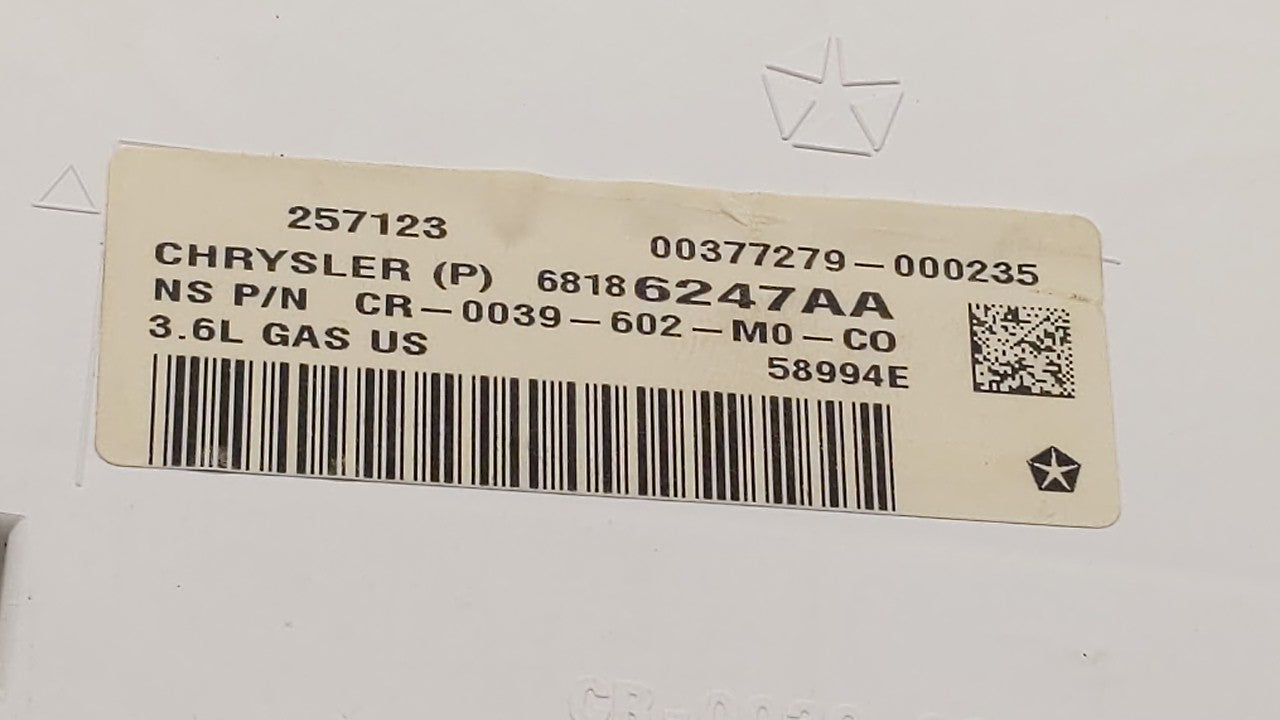 2013 Jeep Grand Cherokee Instrument Cluster Speedometer Gauges P/N:68186247AA Fits OEM Used Auto Parts - Oemusedautoparts1.com