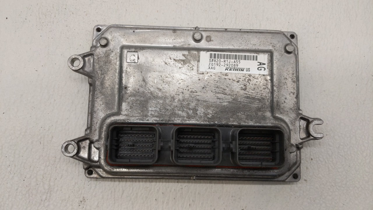 2014-2015 Honda Civic PCM Engine Computer ECU ECM PCU OEM P/N:37820-R1J-A55 37820-R1J-A54 Fits 2014 2015 OEM Used Auto Parts - Oemusedautoparts1.com