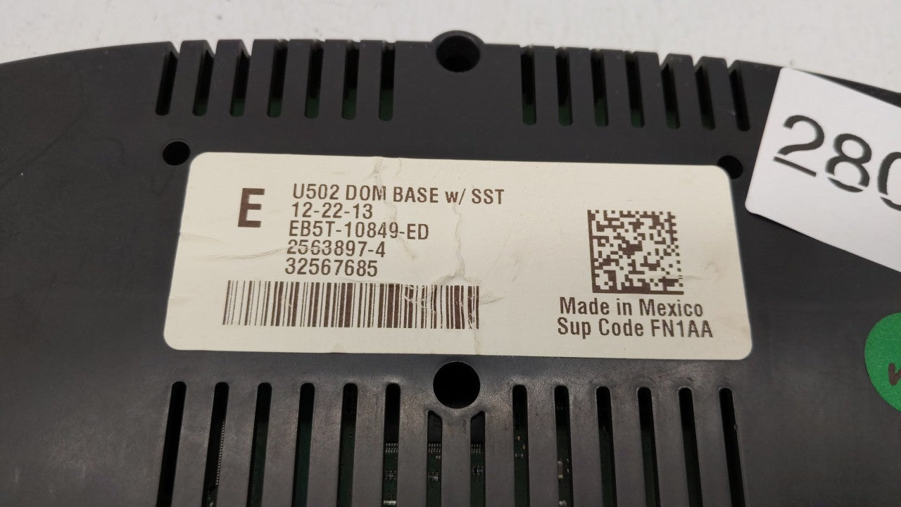 2014-2015 Ford Explorer Instrument Cluster Speedometer Gauges P/N:EB5T-10849-ED EB5T-10849-EF Fits 2014 2015 OEM Used Auto Parts - Oemusedautoparts1.com