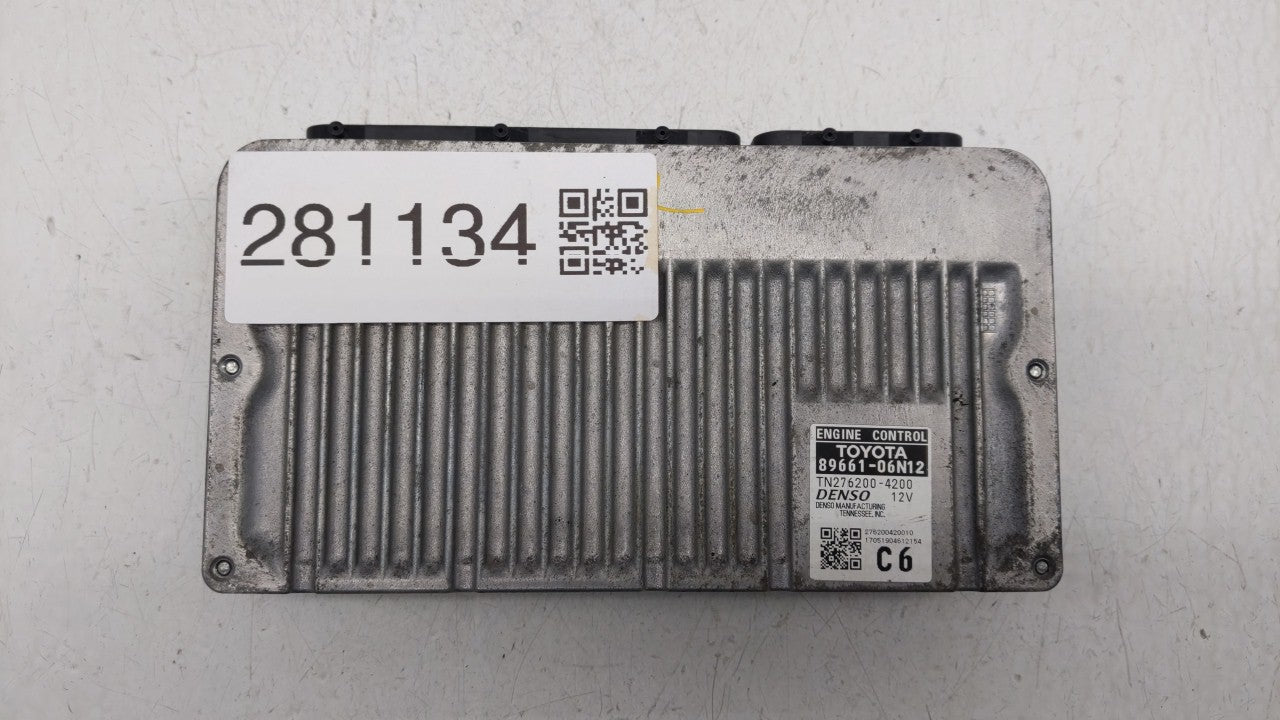 2016-2017 Toyota Camry PCM Engine Computer ECU ECM PCU OEM P/N:89661-06T22 89661-06N12 Fits 2016 2017 OEM Used Auto Parts - Oemusedautoparts1.com