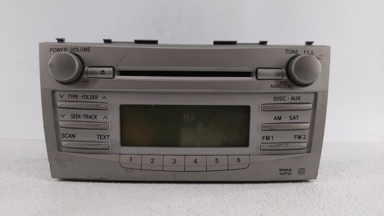 2010-2011 Toyota Camry Radio AM FM Cd Player Receiver Replacement P/N:86120-06480 Fits 2010 2011 OEM Used Auto Parts - Oemusedautoparts1.com