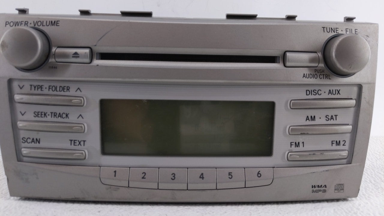 2010-2011 Toyota Camry Radio AM FM Cd Player Receiver Replacement P/N:86120-06480 Fits 2010 2011 OEM Used Auto Parts - Oemusedautoparts1.com