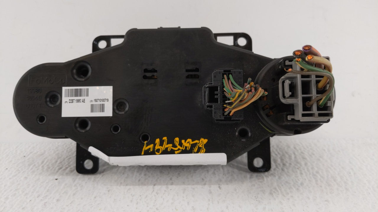 2014-2019 Ford Fiesta Climate Control Module Temperature AC/Heater Replacement P/N:D2BT-19980-AE D2BT 19980 AF Fits OEM Used Auto Parts - Oemusedautoparts1.com