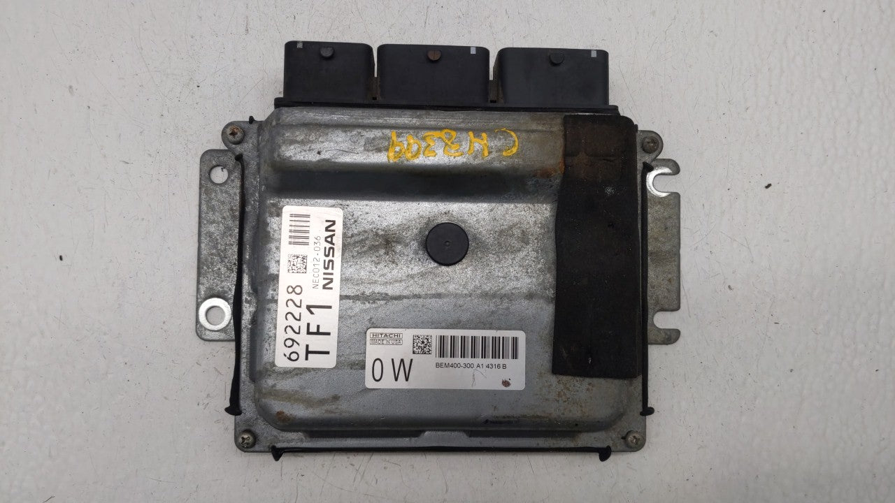 2015 Nissan Altima PCM Engine Computer ECU ECM PCU OEM P/N:BEM404-300 A1 NEC001-666 Fits 2013 2014 OEM Used Auto Parts - Oemusedautoparts1.com