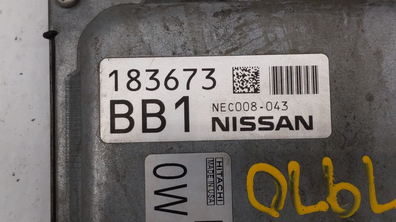 2013-2014 Nissan Altima PCM Engine Computer ECU ECM PCU OEM P/N:BEM400-300 MEC300-010 D1 Fits 2013 2014 OEM Used Auto Parts - Oemusedautoparts1.com