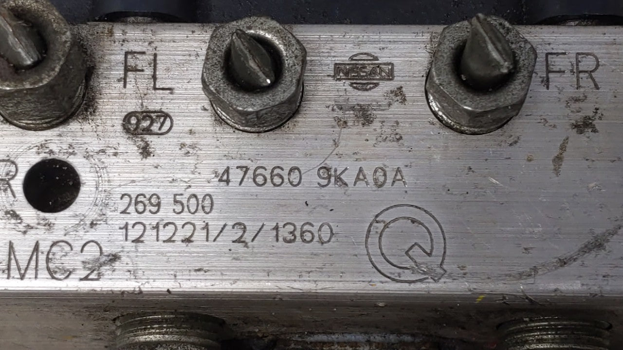 2013 Nissan Versa ABS Pump Control Module Replacement P/N:47660 9KA1A 47660 9KA0A Fits OEM Used Auto Parts - Oemusedautoparts1.com