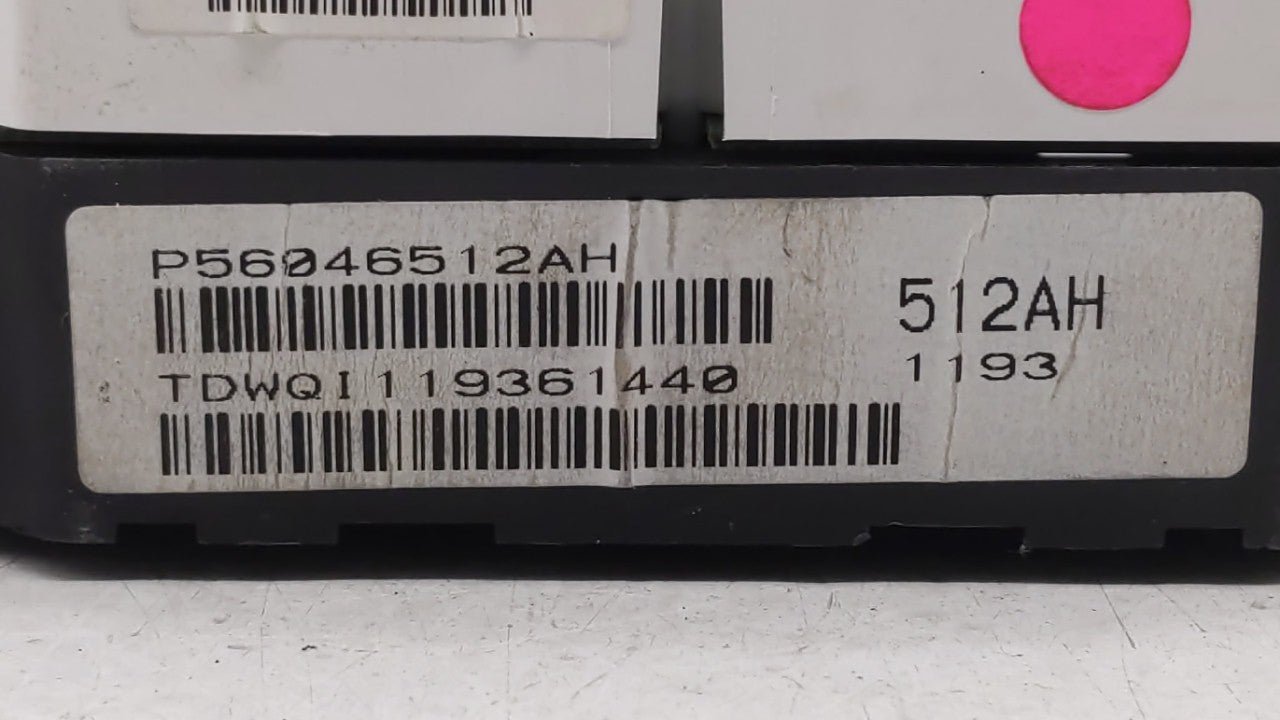 2011-2014 Chrysler 200 Instrument Cluster Speedometer Gauges P/N:P56046514AE P56046911AC Fits 2011 2012 2013 2014 OEM Used Auto Parts - Oemusedautoparts1.com