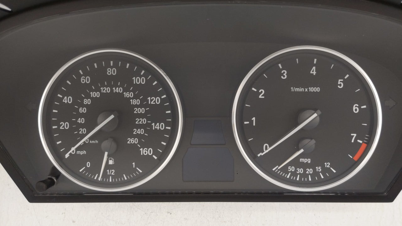 2008-2010 Bmw 528i Instrument Cluster Speedometer Gauges P/N:9 153 753 62.10-9 194 887 Fits 2008 2009 2010 OEM Used Auto Parts - Oemusedautoparts1.com