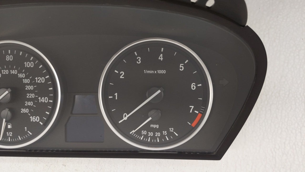 2008-2010 Bmw 528i Instrument Cluster Speedometer Gauges P/N:9 153 753 62.10-9 194 887 Fits 2008 2009 2010 OEM Used Auto Parts - Oemusedautoparts1.com