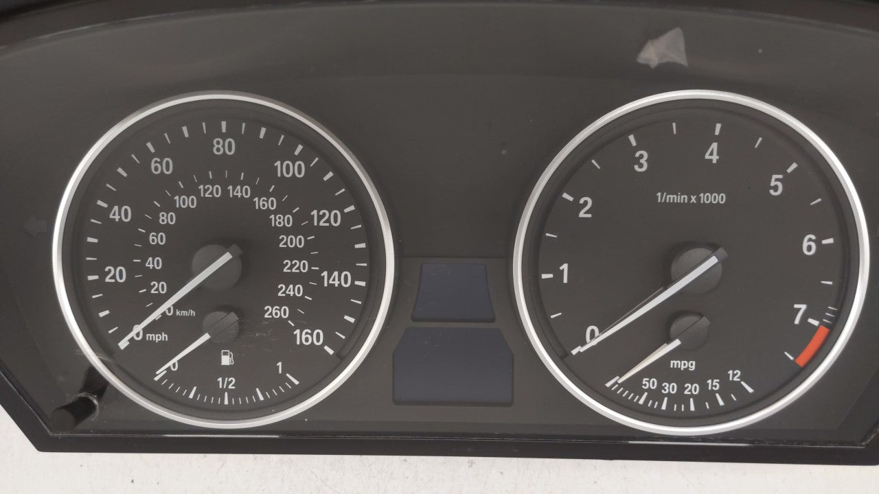 2008-2010 Bmw 535i Instrument Cluster Speedometer Gauges P/N:9 153 753 62.10-9 194 887 Fits 2008 2009 2010 OEM Used Auto Parts - Oemusedautoparts1.com