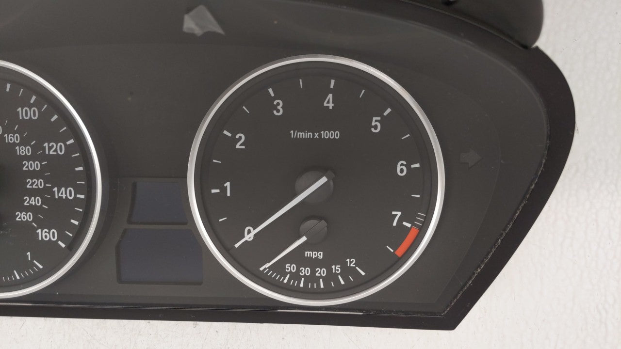 2008-2010 Bmw 535i Instrument Cluster Speedometer Gauges P/N:9 153 753 62.10-9 194 887 Fits 2008 2009 2010 OEM Used Auto Parts - Oemusedautoparts1.com