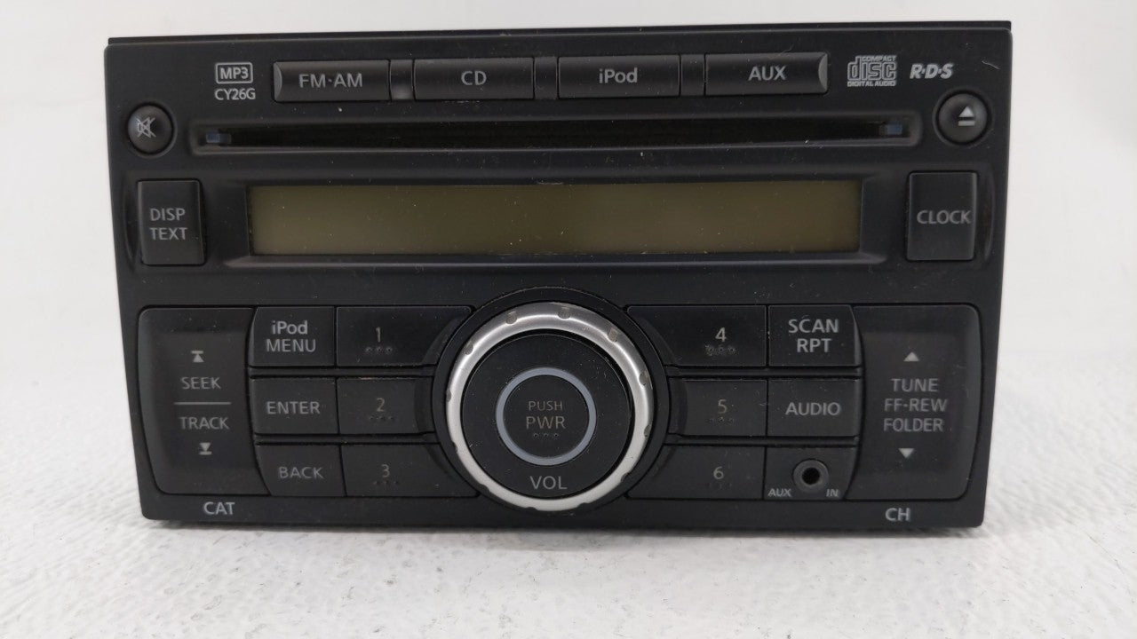 2011-2015 Nissan Rogue Radio AM FM Cd Player Receiver Replacement P/N:28185 1VK1A 28185 1VX2A Fits 2011 2012 2013 2014 2015 OEM Used Auto Parts - Oemusedautoparts1.com