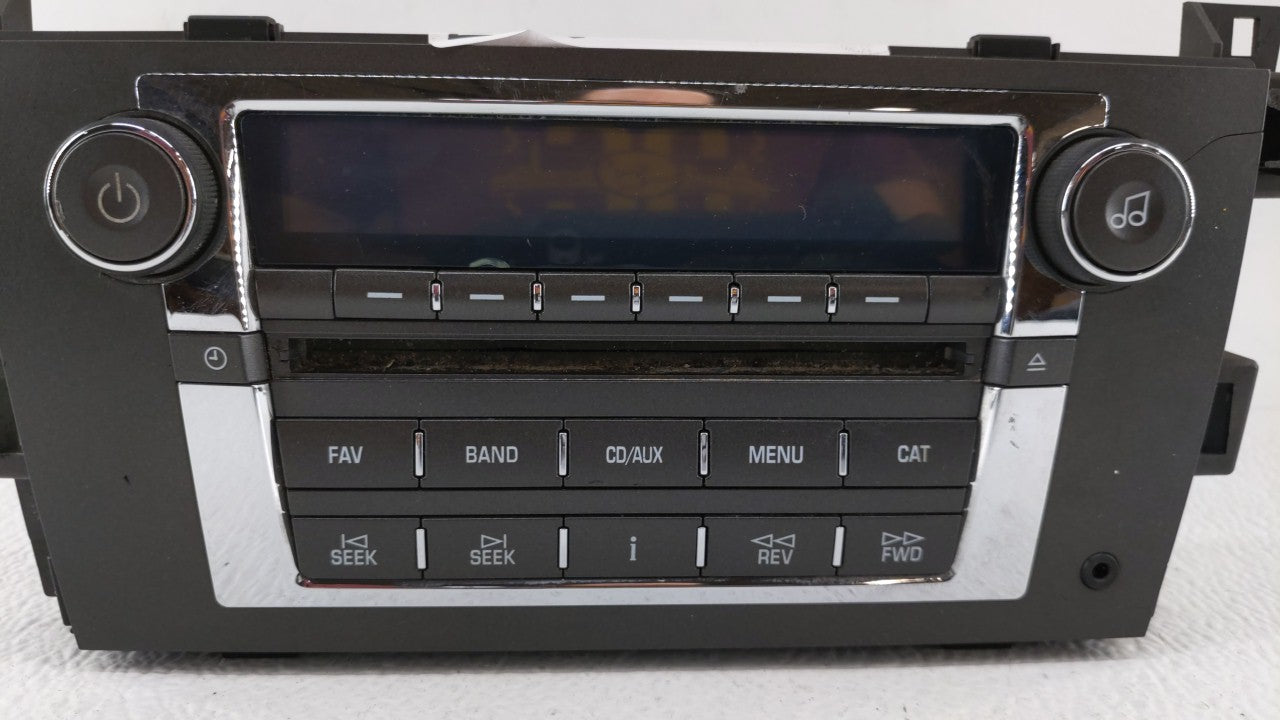 2007-2009 Cadillac Dts Radio AM FM Cd Player Receiver Replacement P/N:15877516 25818943 Fits 2007 2008 2009 OEM Used Auto Parts - Oemusedautoparts1.com
