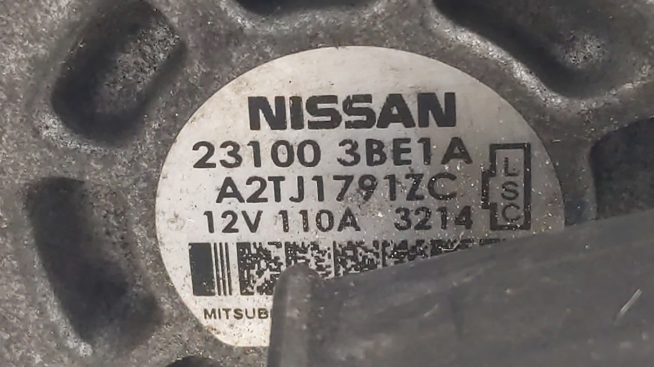 2012-2019 Nissan Versa Alternator Replacement Generator Charging Assembly Engine OEM P/N:23100 3BE1A Fits OEM Used Auto Parts - Oemusedautoparts1.com