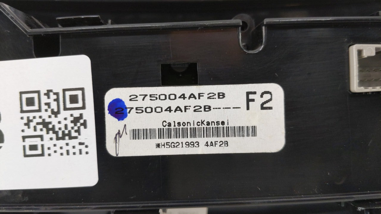 2017-2019 Nissan Sentra Climate Control Module Temperature AC/Heater Replacement P/N:275004AF2B 830887 41266 Fits 2017 2018 2019 OEM Used Auto Parts - Oemusedautoparts1.com