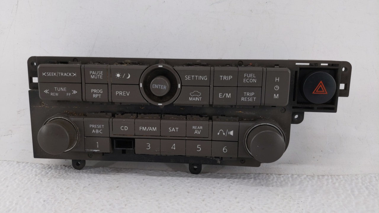 2004-2004 Nissan Quest Radio Control Panel - Oemusedautoparts1.com