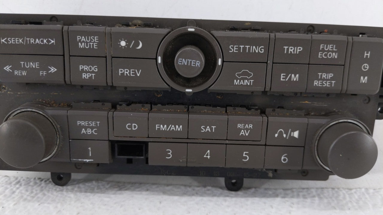 2004-2004 Nissan Quest Radio Control Panel - Oemusedautoparts1.com