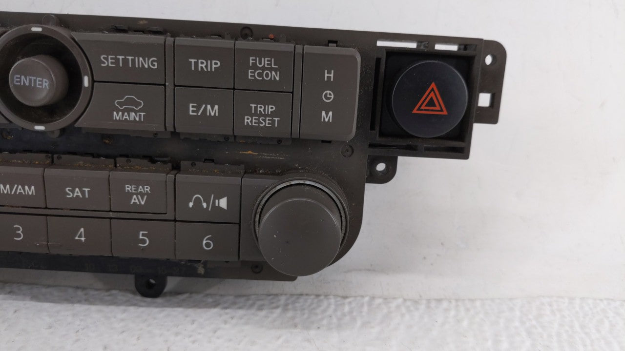 2004-2004 Nissan Quest Radio Control Panel - Oemusedautoparts1.com