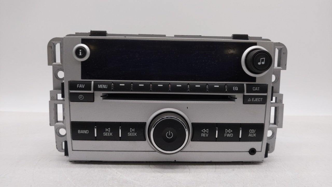 2009 Chevrolet Equinox Radio AM FM Cd Player Receiver Replacement P/N:20766793 Fits OEM Used Auto Parts - Oemusedautoparts1.com