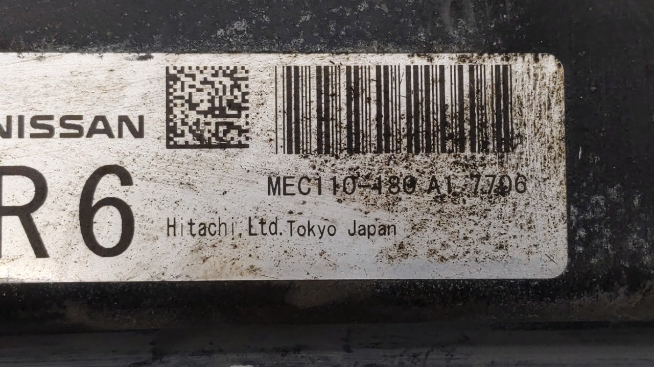 2008 Nissan Altima PCM Engine Computer ECU ECM PCU OEM P/N:MEC110-180 A1 MEC110-182 A1 Fits OEM Used Auto Parts - Oemusedautoparts1.com