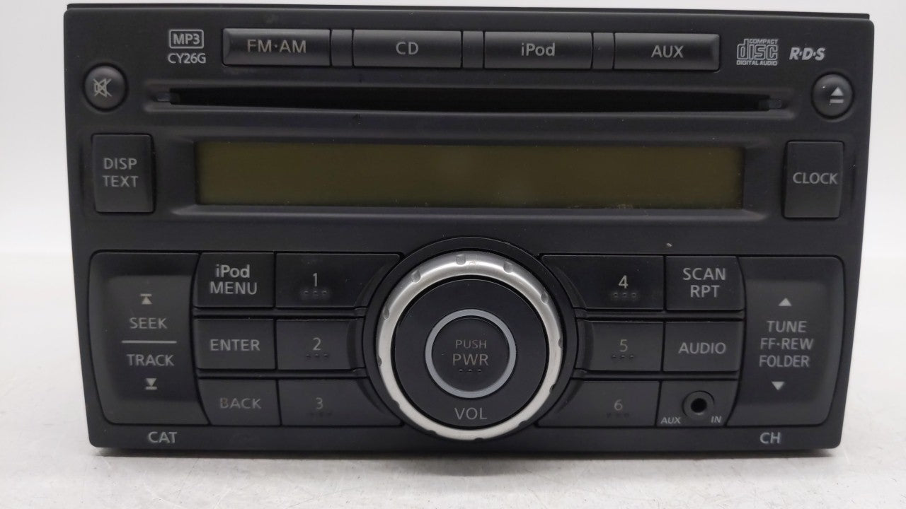 2011-2015 Nissan Rogue Radio AM FM Cd Player Receiver Replacement P/N:28185 1VK1A 28185 1VX2A Fits 2011 2012 2013 2014 2015 OEM Used Auto Parts - Oemusedautoparts1.com