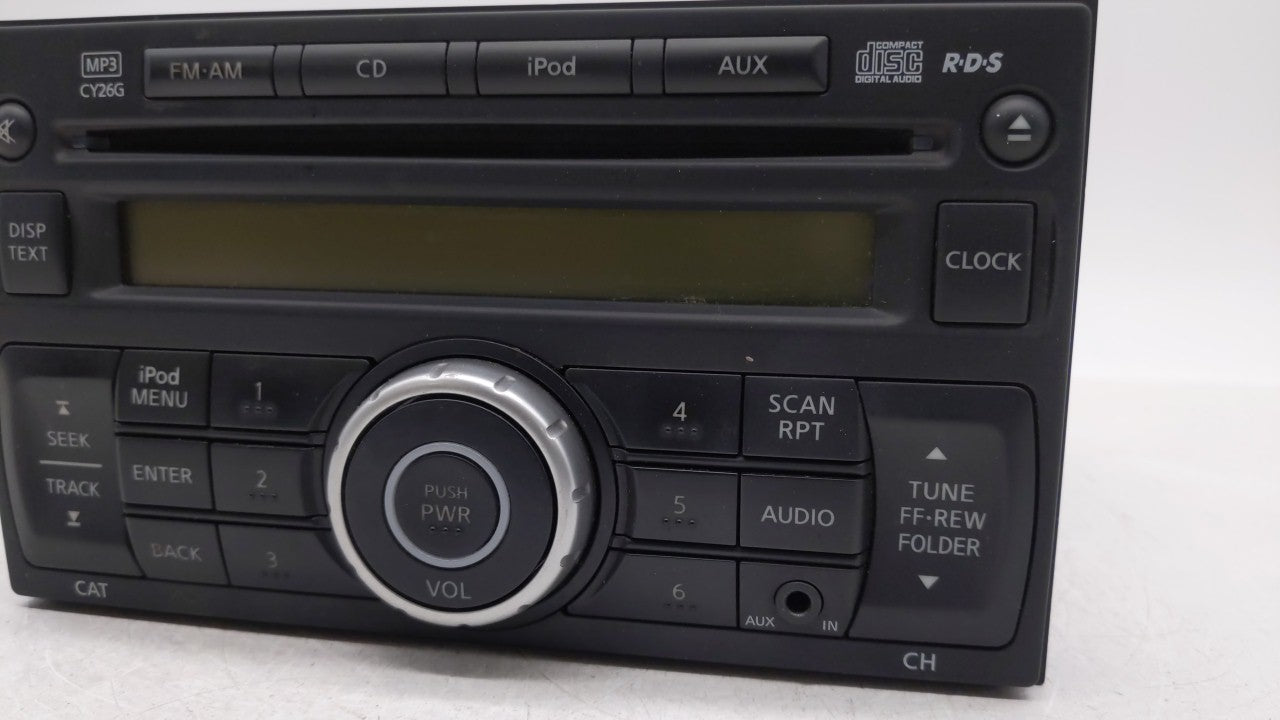 2011-2015 Nissan Rogue Radio AM FM Cd Player Receiver Replacement P/N:28185 1VK1A 28185 1VX2A Fits 2011 2012 2013 2014 2015 OEM Used Auto Parts - Oemusedautoparts1.com