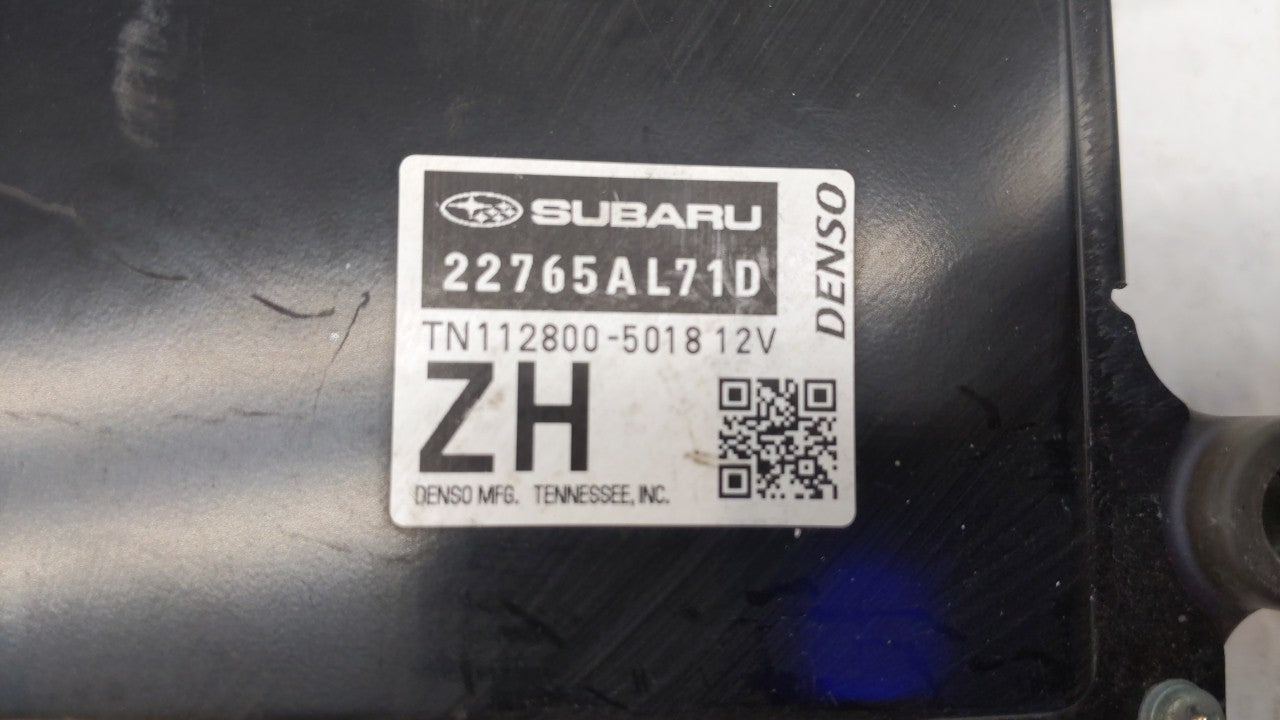 2017 Subaru Impreza PCM Engine Computer ECU ECM PCU OEM P/N:22765AL71D 22765AL71C Fits OEM Used Auto Parts - Oemusedautoparts1.com