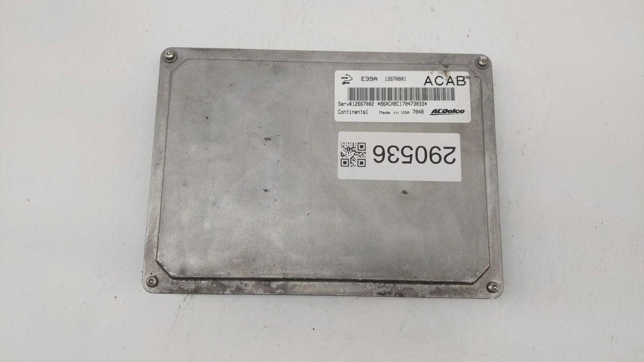 2017 Chevrolet Traverse PCM Engine Computer ECU ECM PCU OEM P/N:12666068 12667002 Fits 2018 2019 OEM Used Auto Parts - Oemusedautoparts1.com