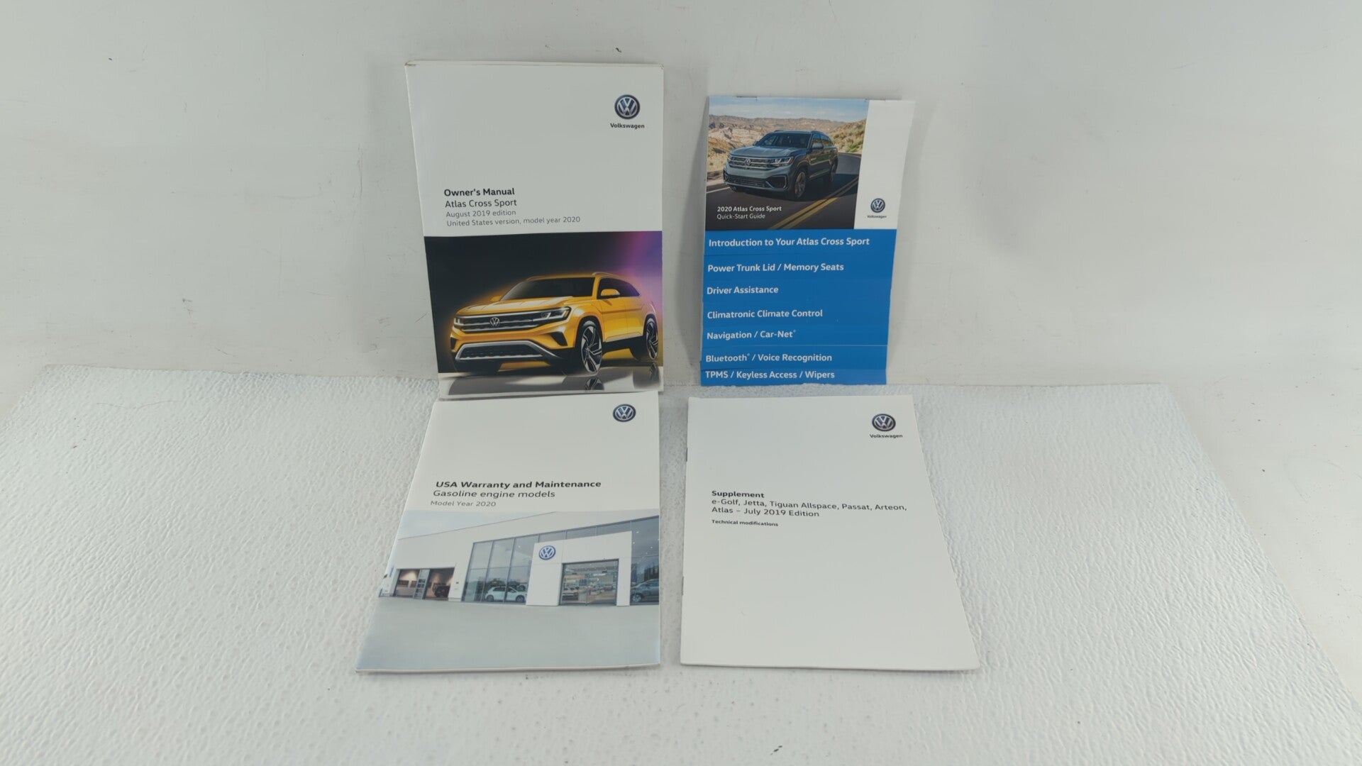 2019 Volkswagen Atlas Cross Sport Owners Manual Book Guide OEM Used Auto Parts - Oemusedautoparts1.com